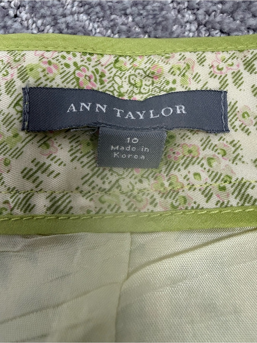 Ann Taylor 100% Silk Floral Midi Skirt – Size 10 - Picture 6 of 9